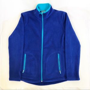 TALBOTS Women’s Fleece Sweater Sz P Blue